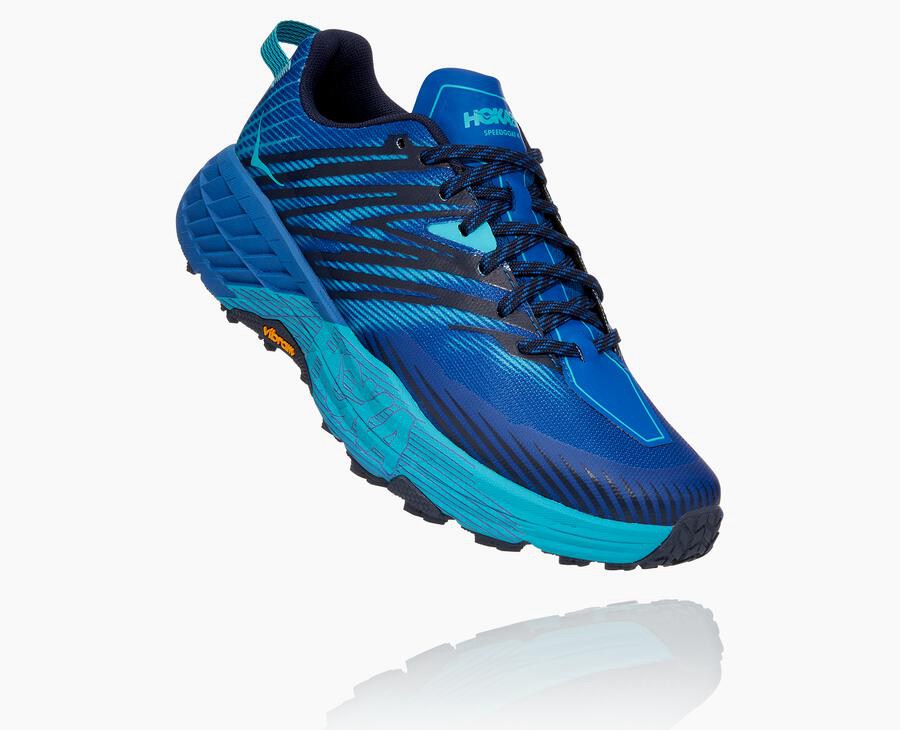 Pánske Trail Tenisky Hoka Slovakia - Speedgoat 4 - Modre 42397-AXRM